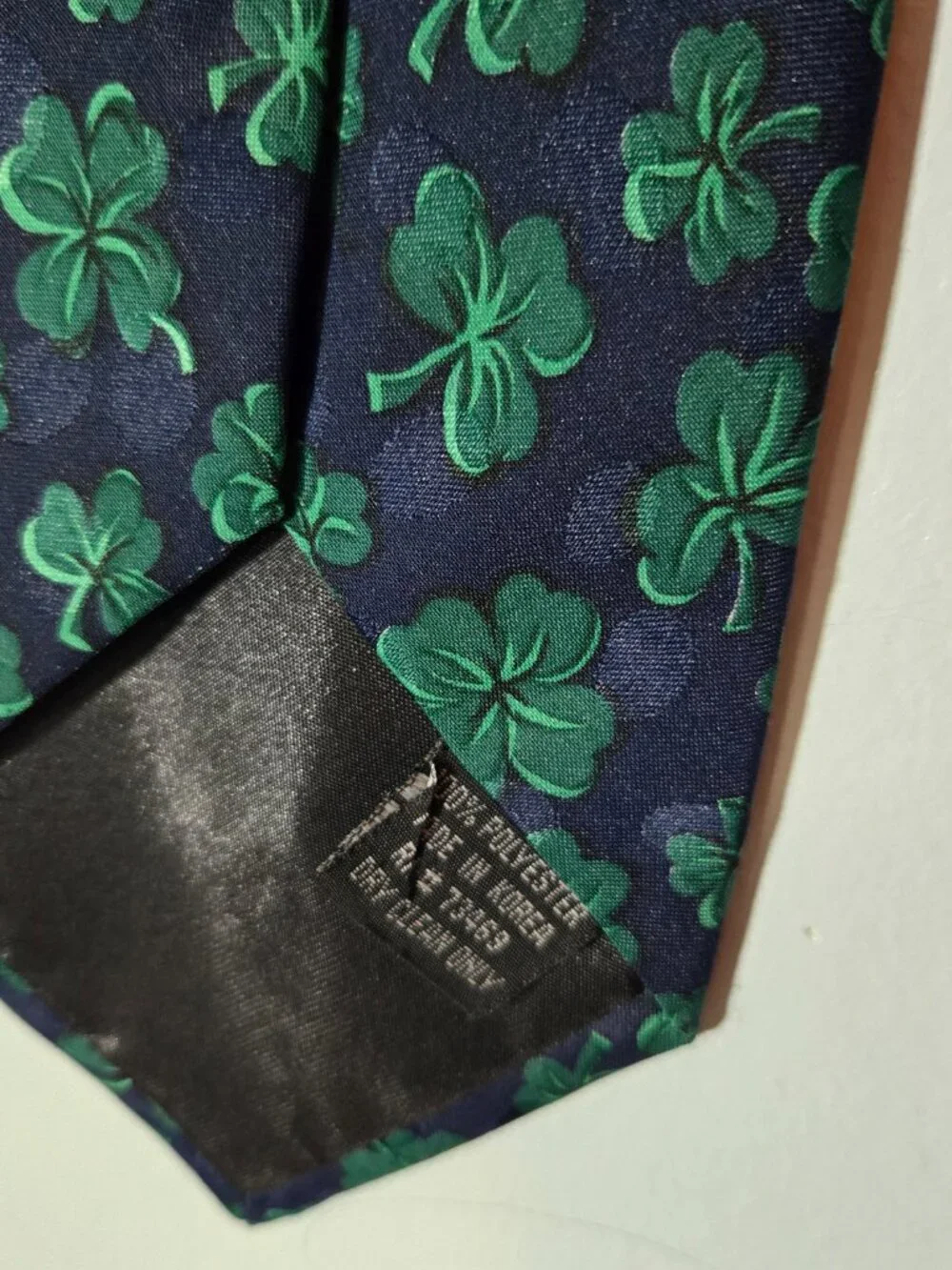 Garfield St Patricks Day Shamrock Leprechaun Tie Irish Clover Vintage